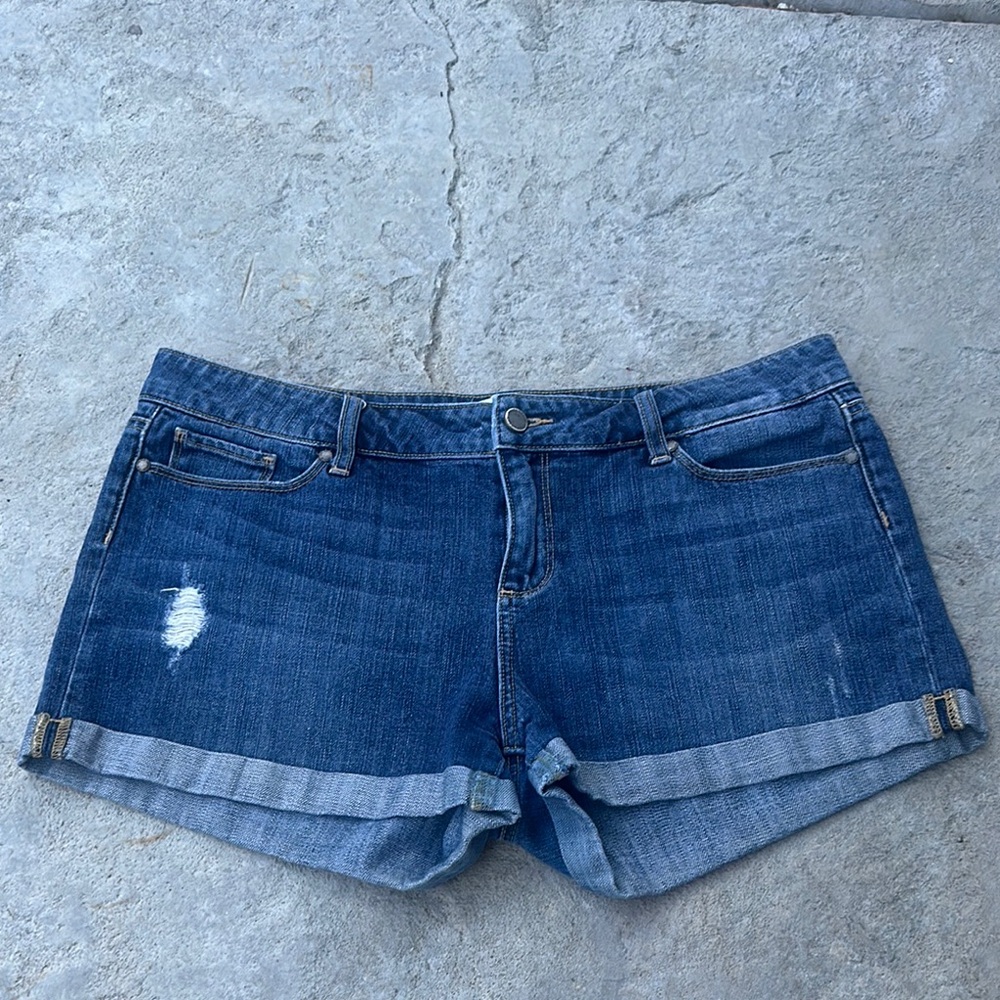 Paige Jimmy Jimmy Short Jean Denim Blue Size 32